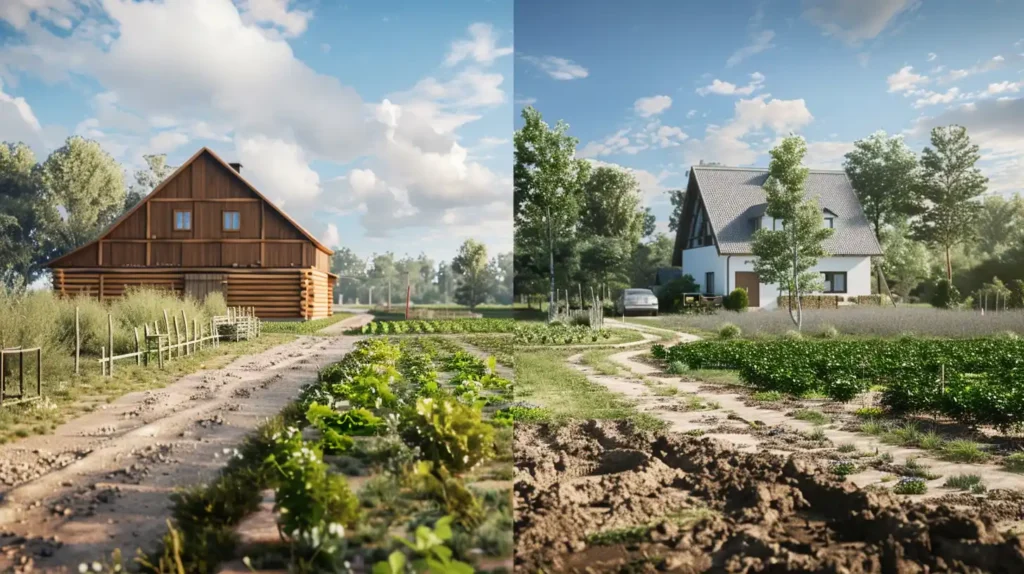 działką zagrodową a budowlaną