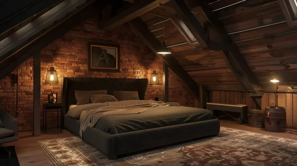 Styl loftowy na poddaszu